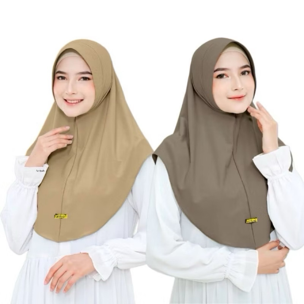BERGO KHIMAR PINGUIN JERSEY PREMIUM | HIJAB BERGO KHIMAR PINGUIN  PET JERSEY PREMIUM BY ADHISA HIJAB