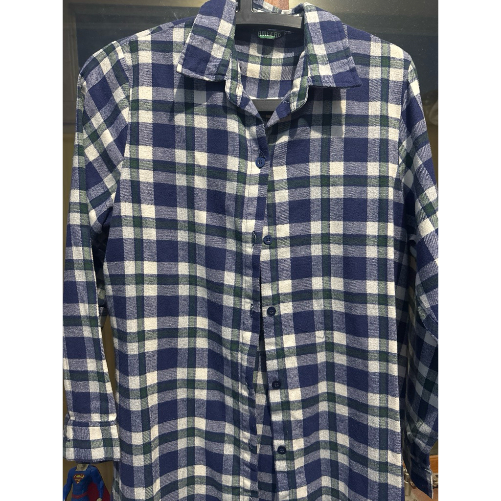 Preloved tunik flanel kemeja flanel wanita