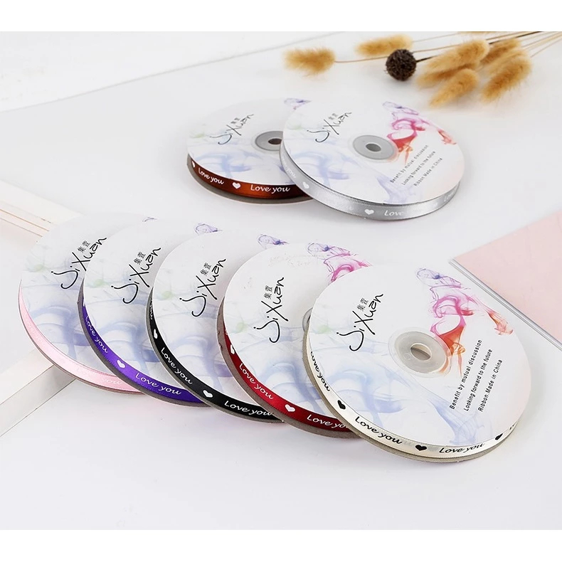 

PITA PREMIUM KADO BUKET PER 1 YARD 90cm Tebal 1cm Pita Satin 1cm (Love You) - Pita kerajinan tangan