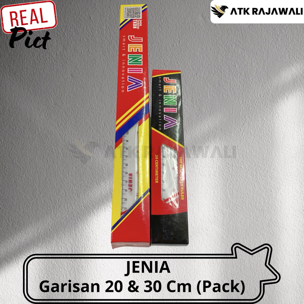 

(Lusin isi 12 Pcs) Penggaris Plastik Jenia 20 Cm / Penggaris Jenia 30 cm
