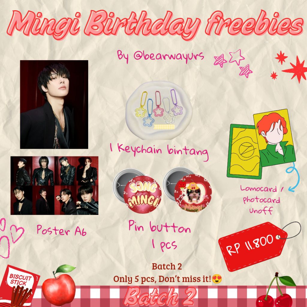 FREE CLAIM | Mingi Ateez Special Birthday Freebies