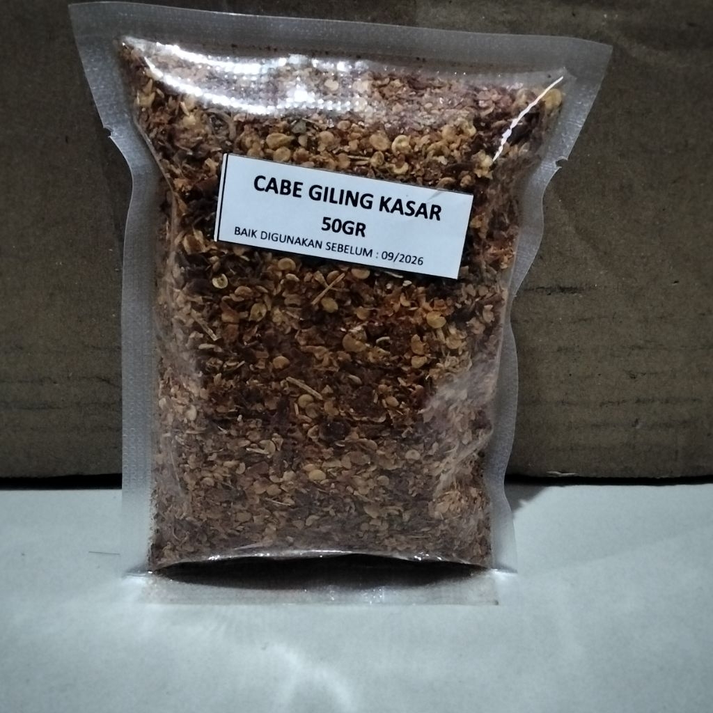 

cabe flakes / giling kasar 50gr
