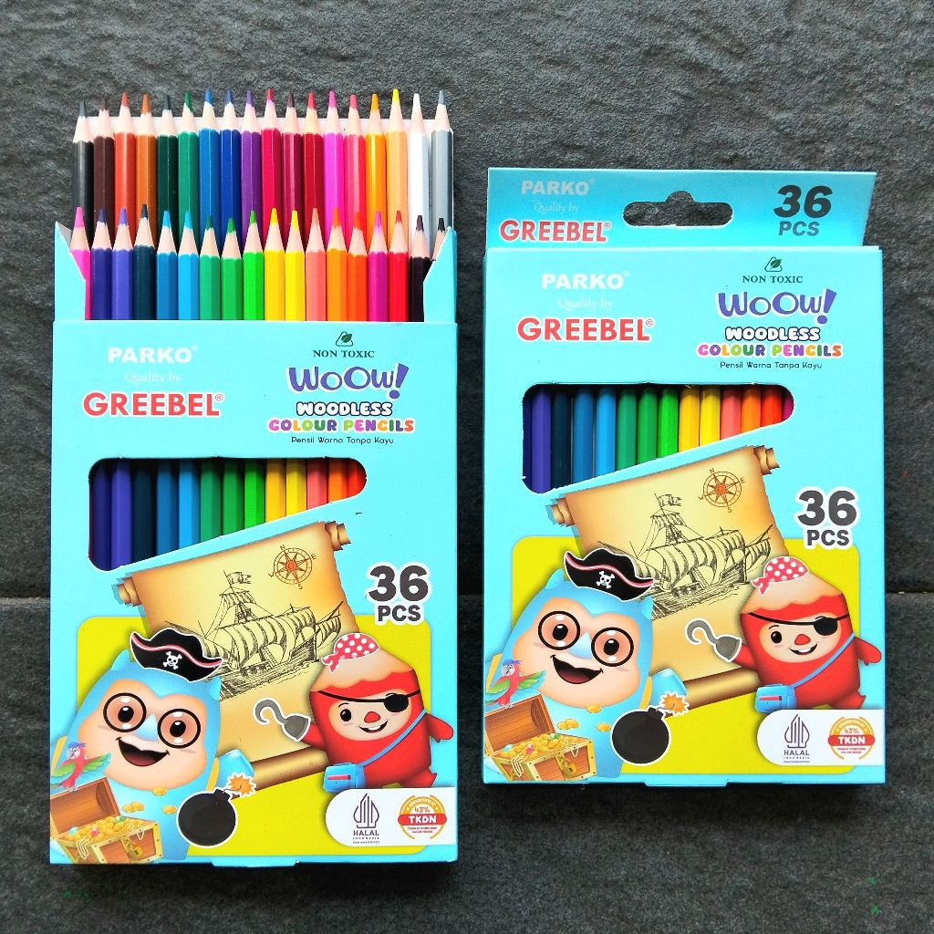 

Pensil Warna Colored Pencils Parko PWK-909 36 Warna ( Set ) [ Original ] Product By Greebel