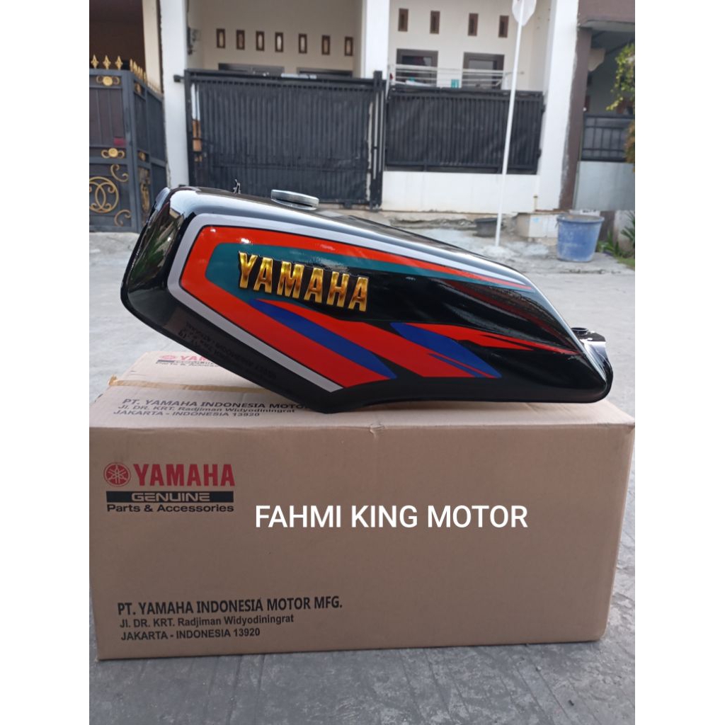 TANGKI TENGKI RXKING RX KING ORIGINAL YGP GRES BARU LIST STRIPING ORANGE 1997/1998