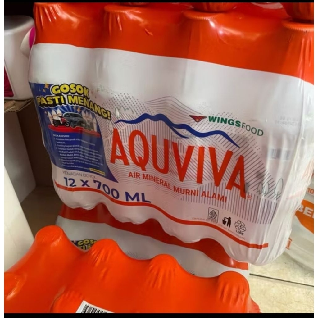 

aquviva air mineral kemasan 700ml isi12 botol