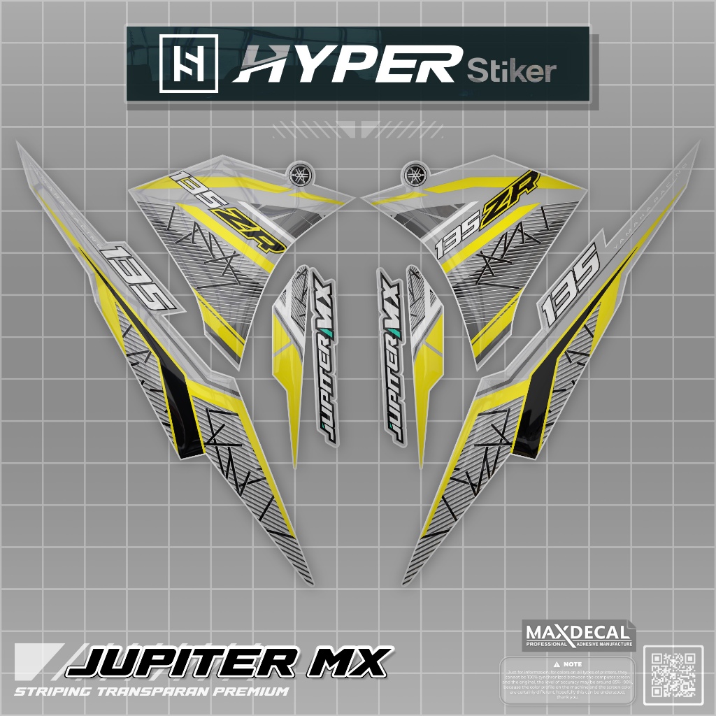 STRIPING JUPITER MX NEW TRANSPARAN/STIKER VARIASI NJMX/MX NEW 135 TRANSPARAN KEREN