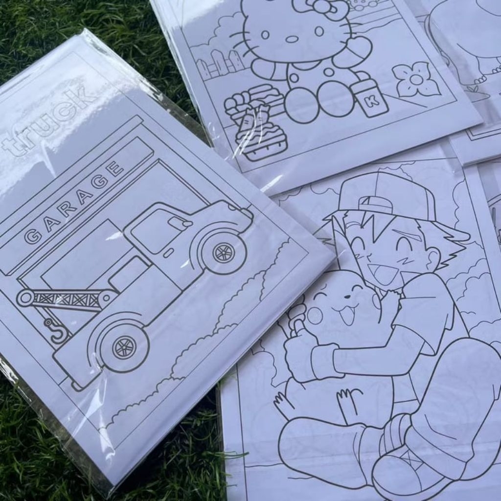 

25 Kertas Mewarnai Untuk anak TK/PAUD A4