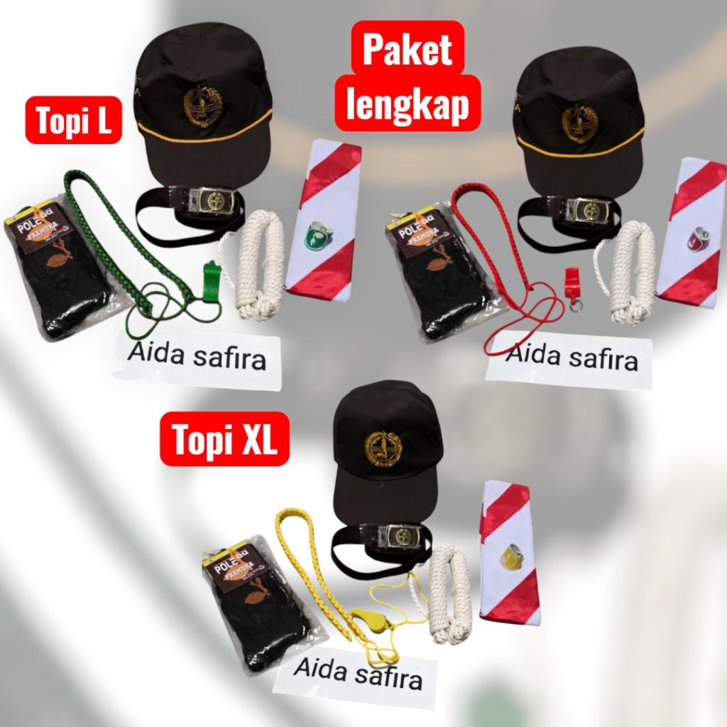 (PAKET LENGKAP)ATRIBUT PRAMUKA ANAK LAKI LAKI KELAS 1- 6 SD