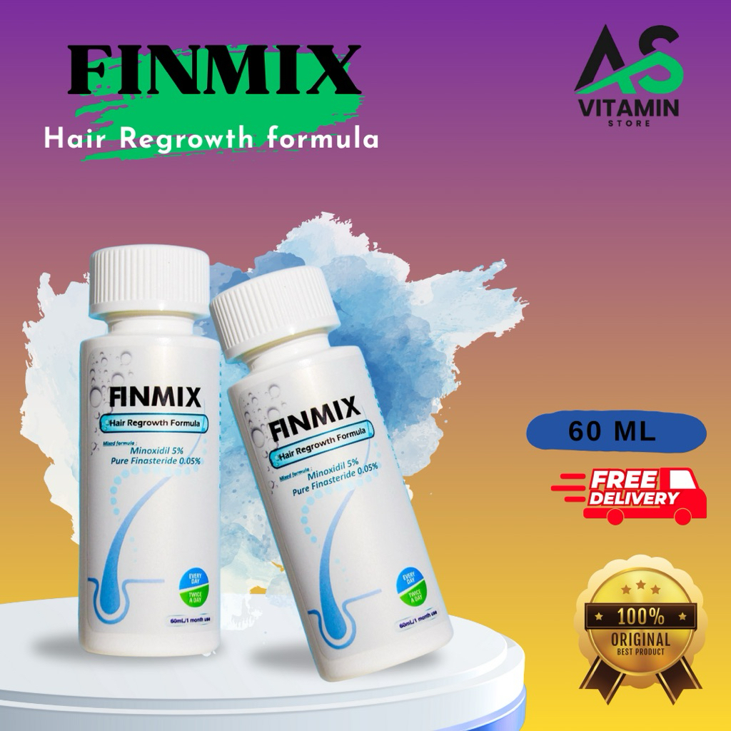 Finmix Minoxidil Pure Finas Original USA ( Penumbuh rambut ) - Pipet Plastik