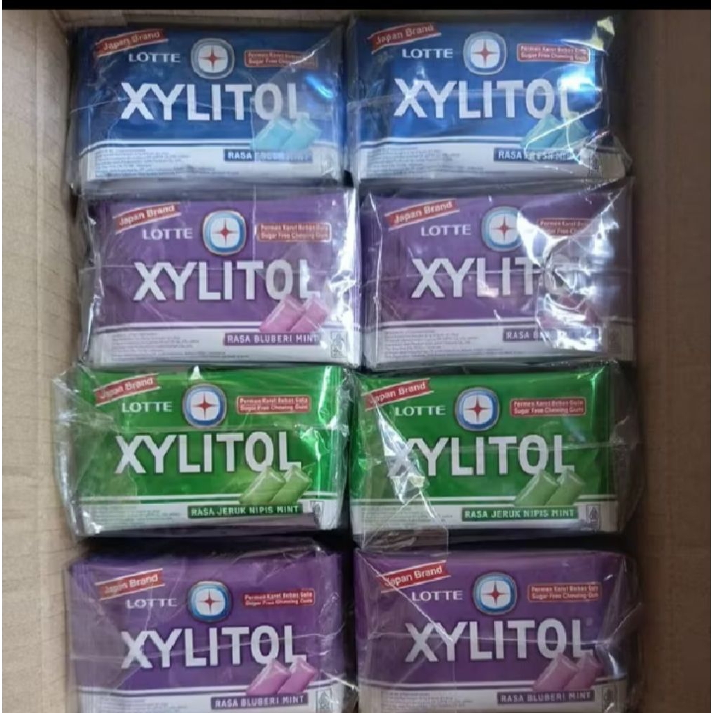 

Lotte Xylitol Blister Permen Karet Bebas Gula isi 1 RENCENG (10 SACHET) - Exp. Juni 2026