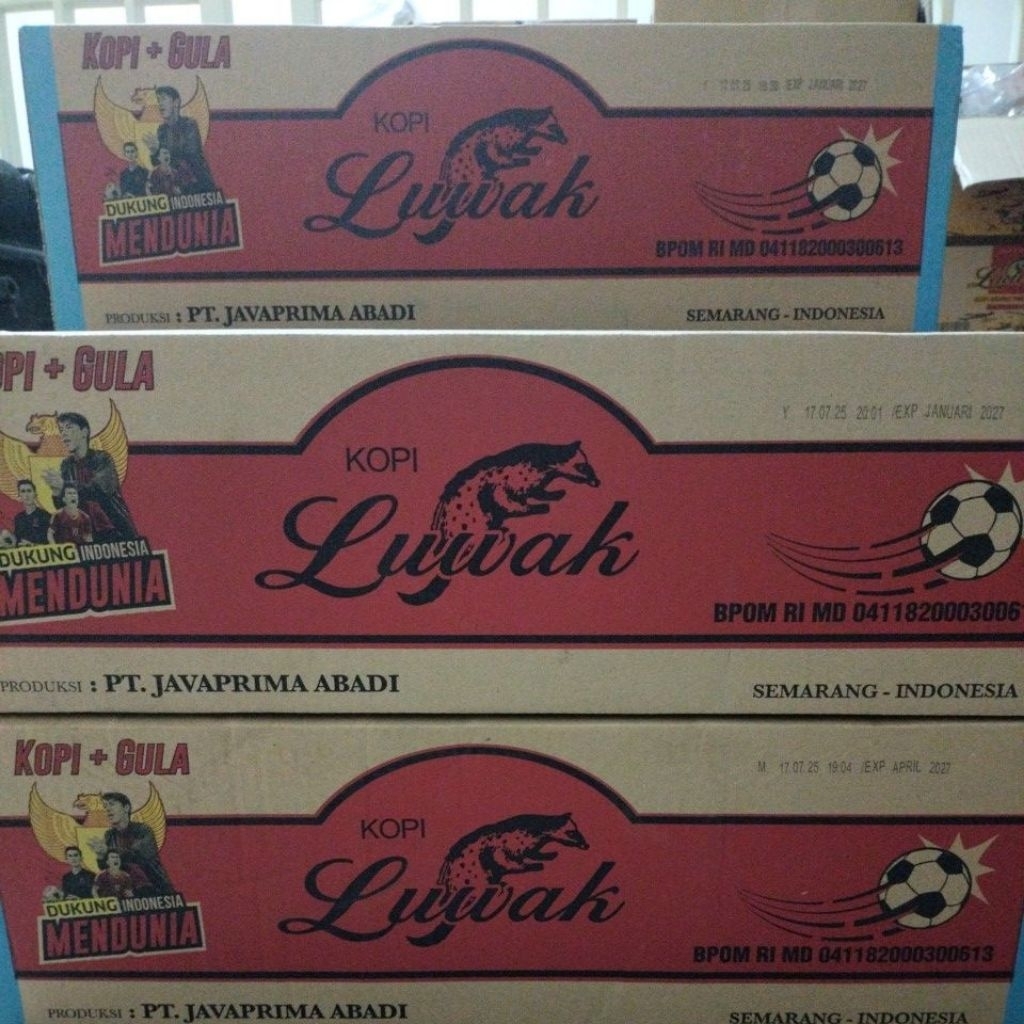 

kopi luwak Hitam+Gula 23gr 1 KARTON isi 150PCS