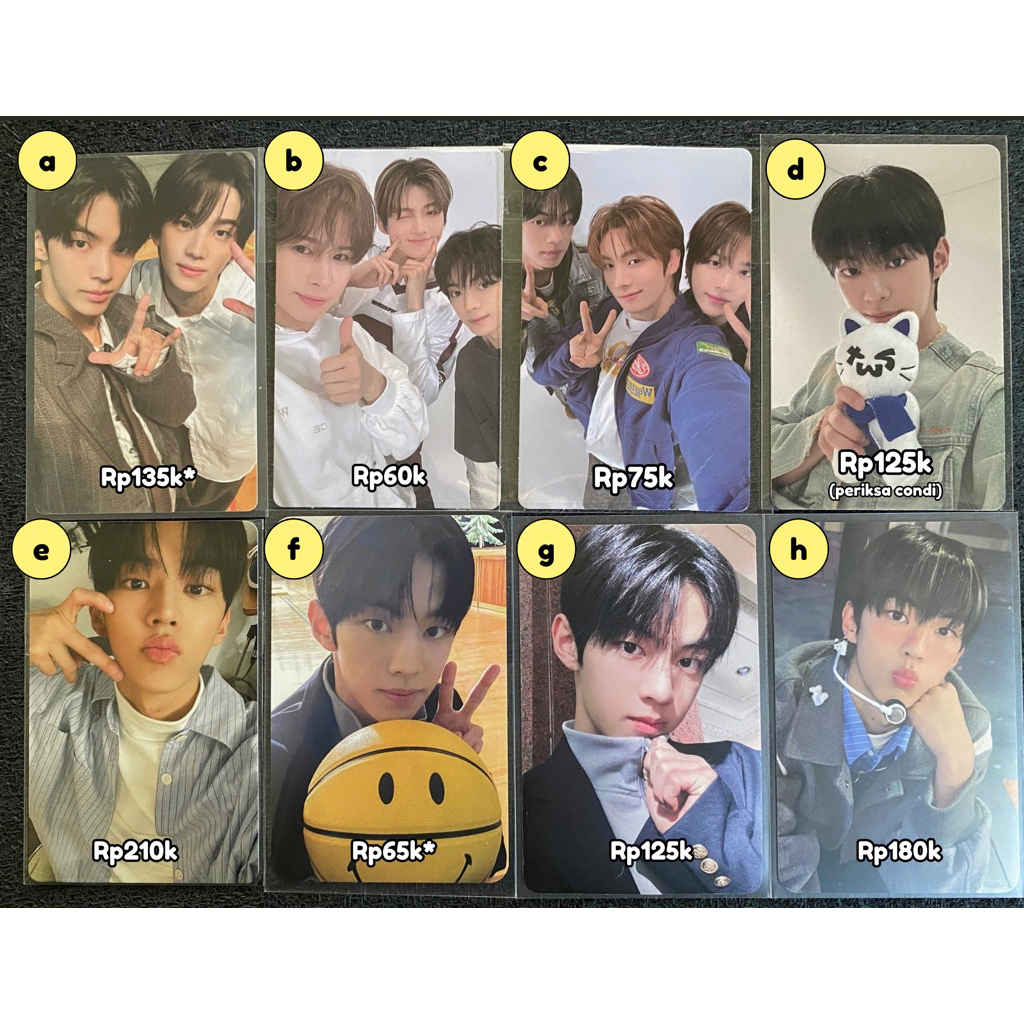 Photocard TWS Official (PC Unit dan Dohoon)