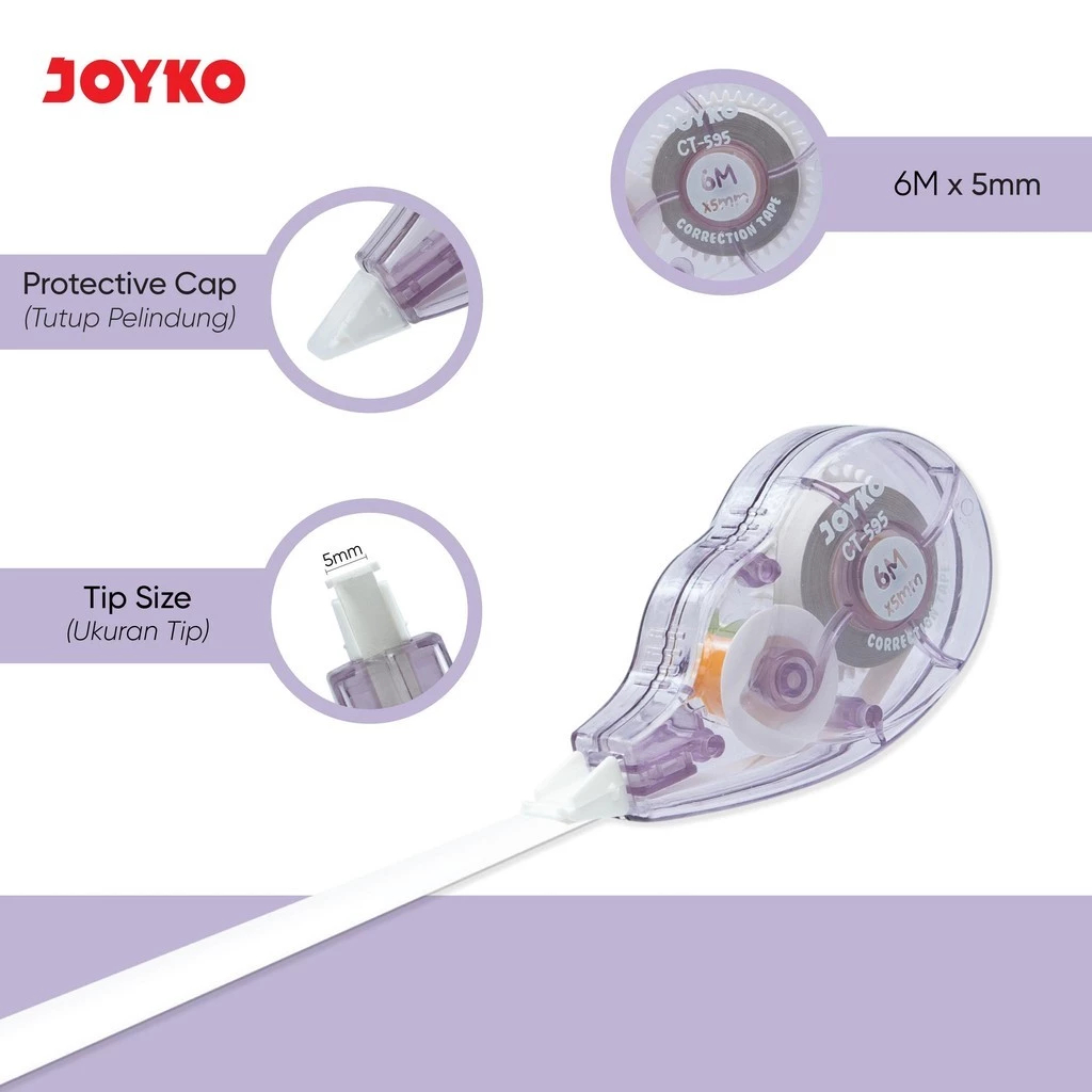 

JOYKO Pita Koreksi Mini Correction Tape CT-595 6Meter