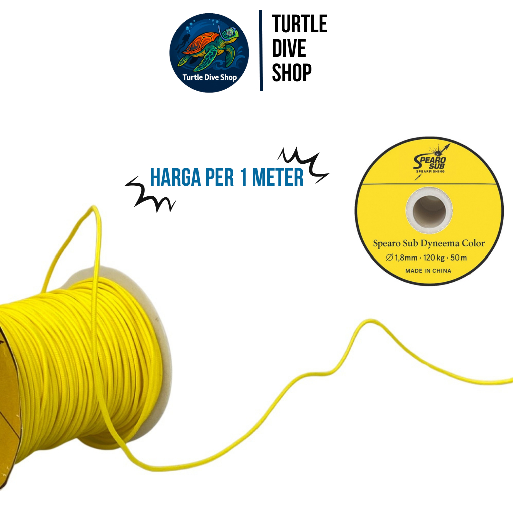 Tali Dyneema 1.8MM Spectra Medium Kuning Spearfishing