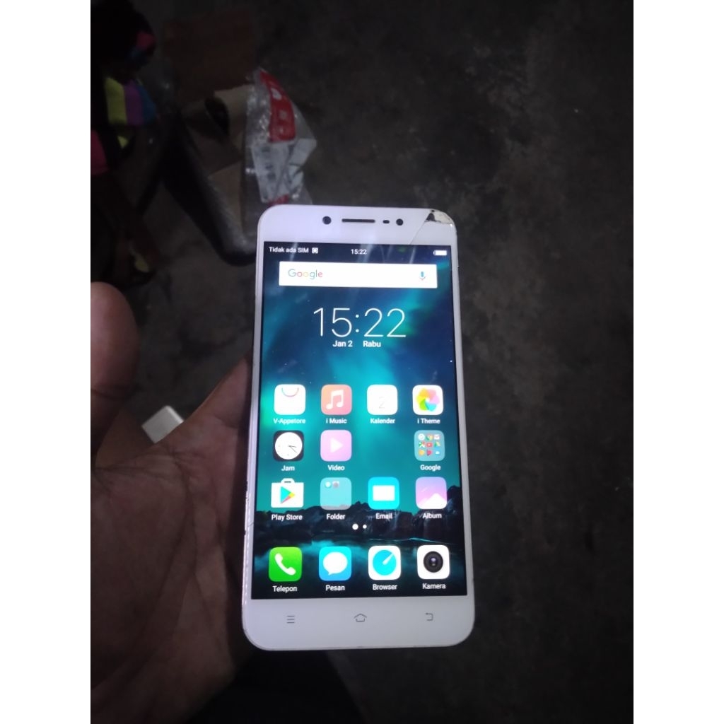 hp Vivo v5 minus pcah sama tutup jelek ram 3/32 lcd ori