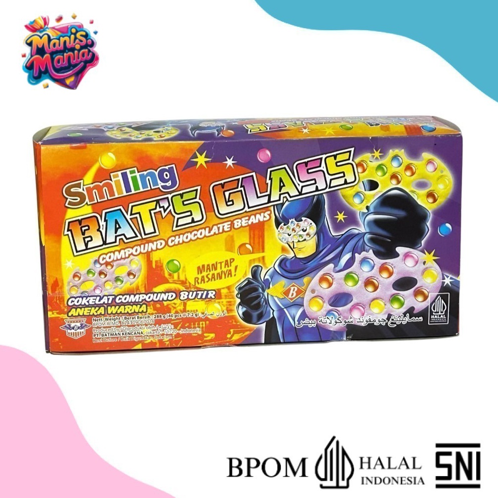 

Tren ManisMania HALAL Permen Smling Batman Candy Smling Batman Coklat Smling Batman Candy Permen Anak Candi