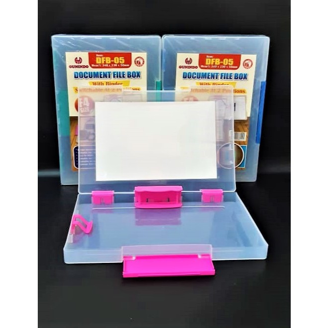 FILE CASE DOKUMEN HARD CASE GUNINDO DFB 005 FOLIO F4 TAS TENTENG DOKUMEN PLASTIK TEBAL