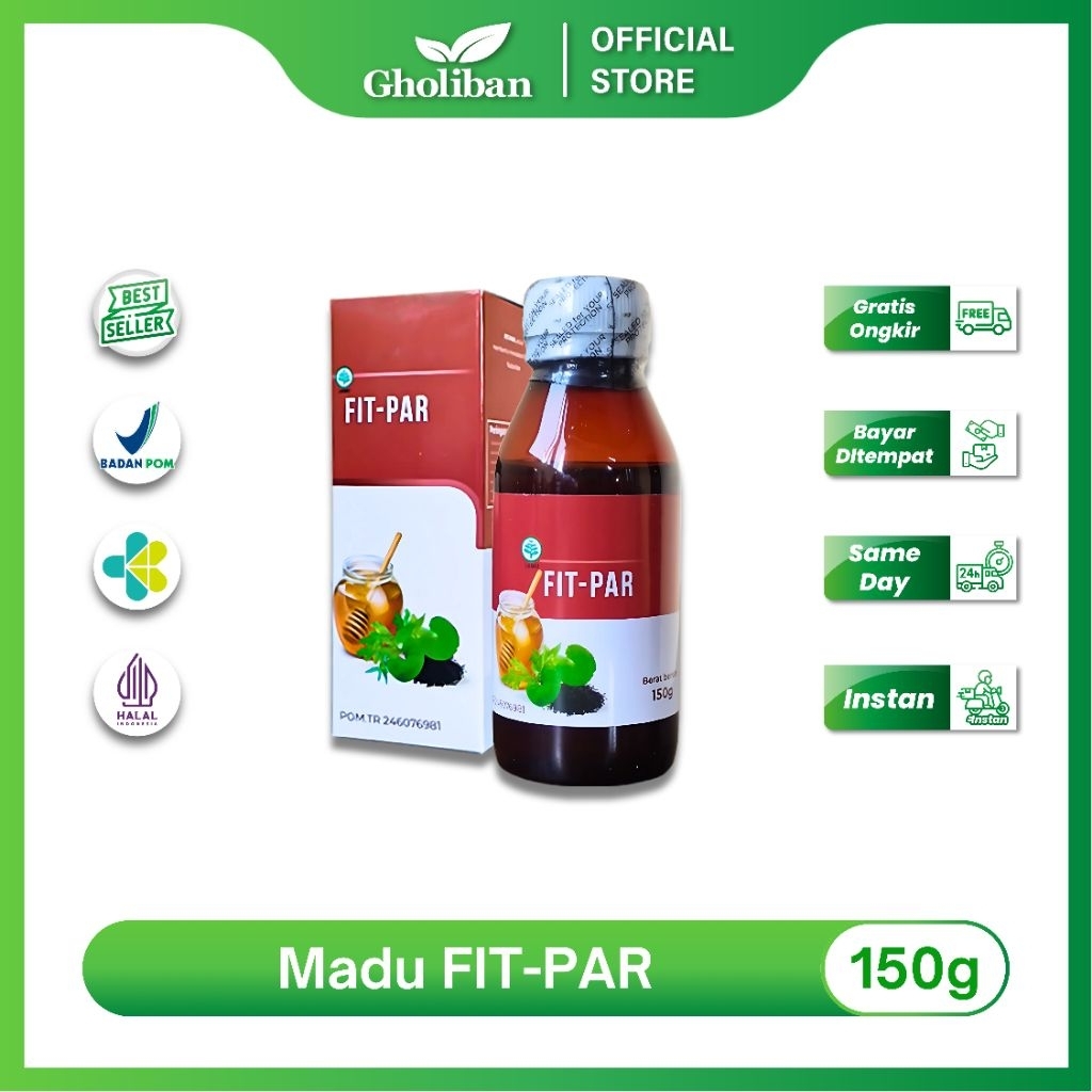 

Gholiban Madu Fit Par 150g Suplemen Kesehatan Pernafasan