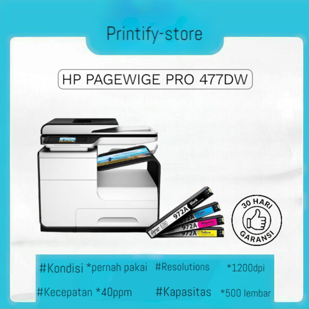 printer hp PageWide pro 477 DW multifungsi,
