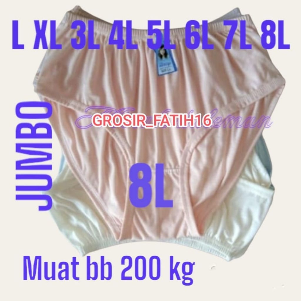 GROSIR CELANA DALAM JUMBO KATUN LUSIN/CD WANITA SUPER JUMBO MURAH/CD JUMBO 8L/XXXXXXXL