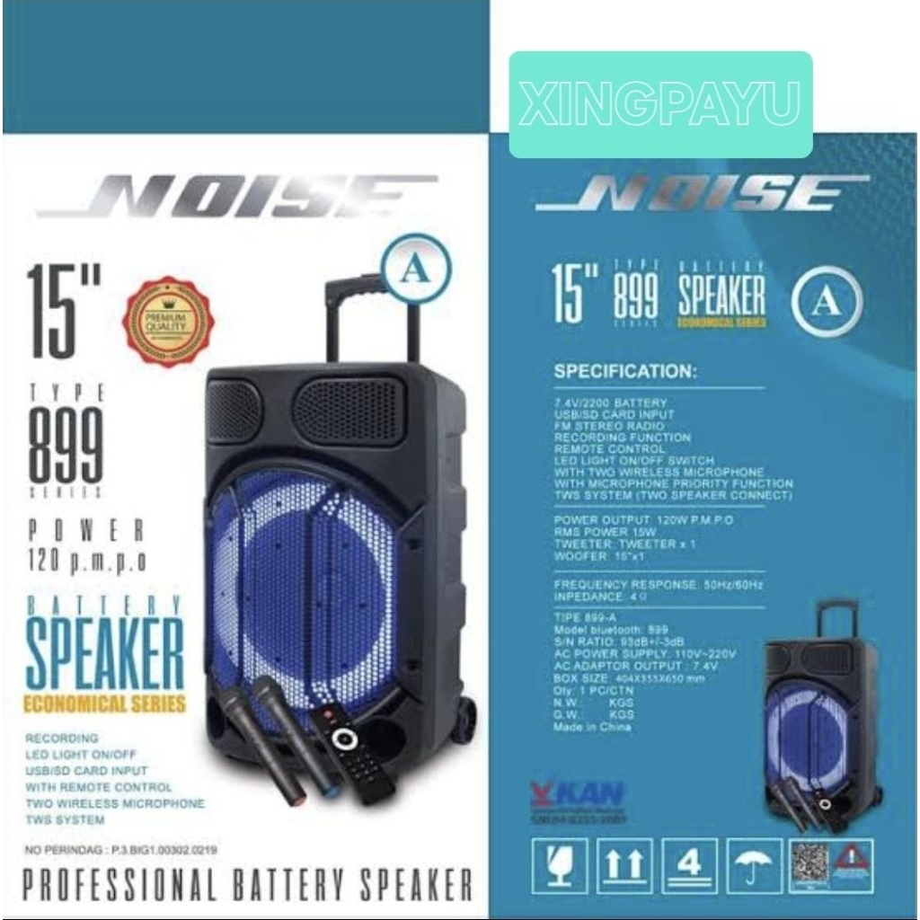 Speaker Portable 15inch Noise A