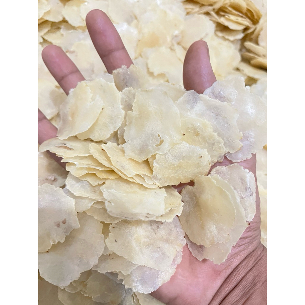 

Emping melinjo mentah 1kg siap goreng sp biji 1&2