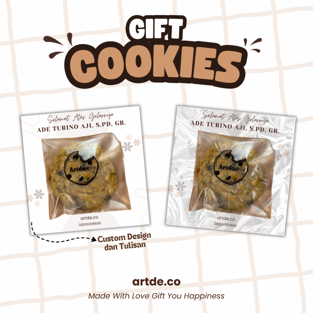 

Artisan Gift Cookies Premium - Soft Cookies Eksklusif Kemasan Custom Design