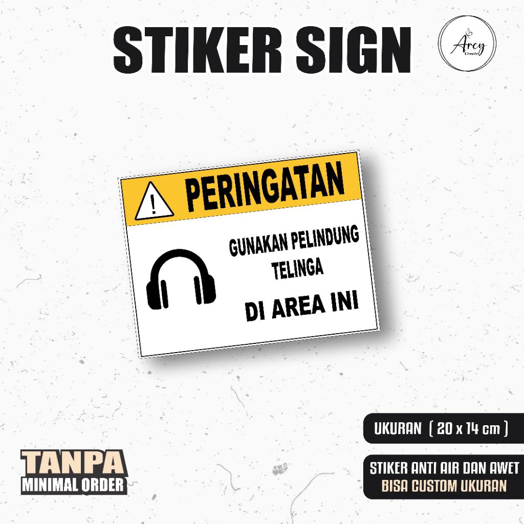 

Stiker Gunakan Pelindung Telinga