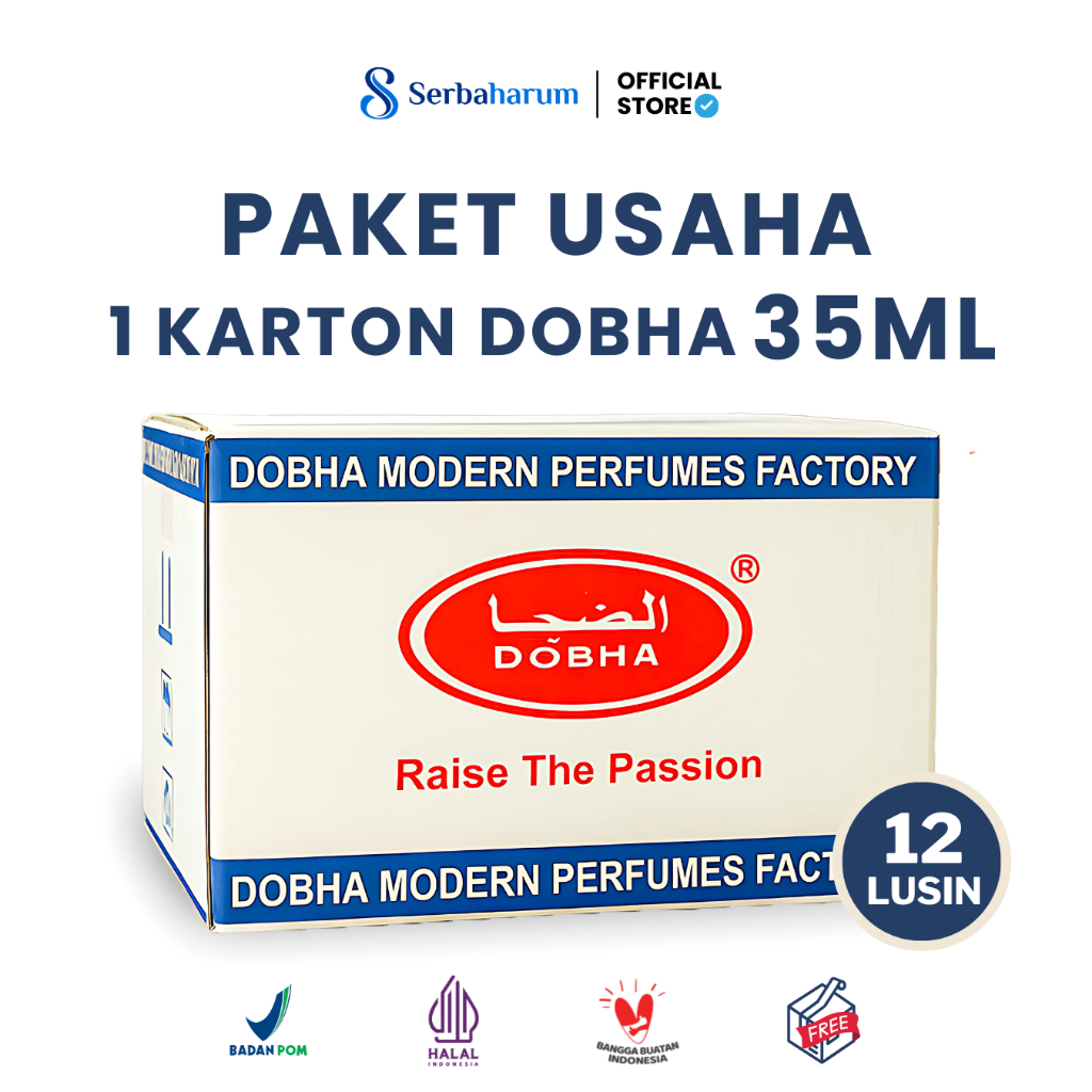 Grosir Paket Usaha 1 Karton Parfum Minyak Wangi DOBHA Spray 35ML Original BPOM 12 Lusin (144 Pcs)