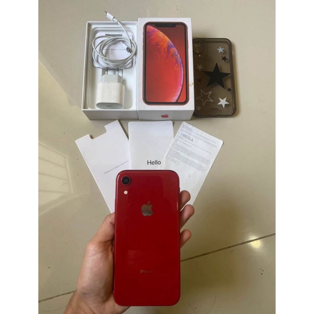 iphone xr red 64gb fullset