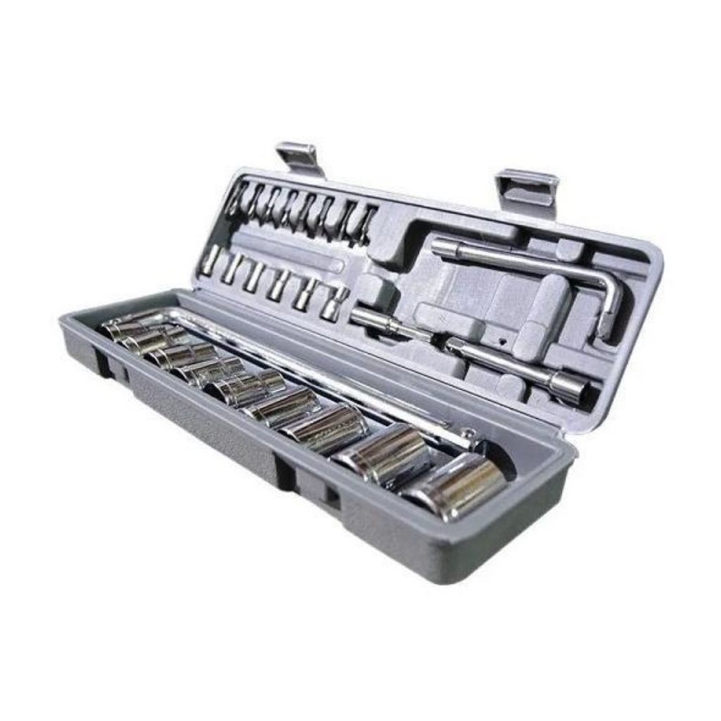Kunci sok set 27pcs / Socket wrench set 27pcs