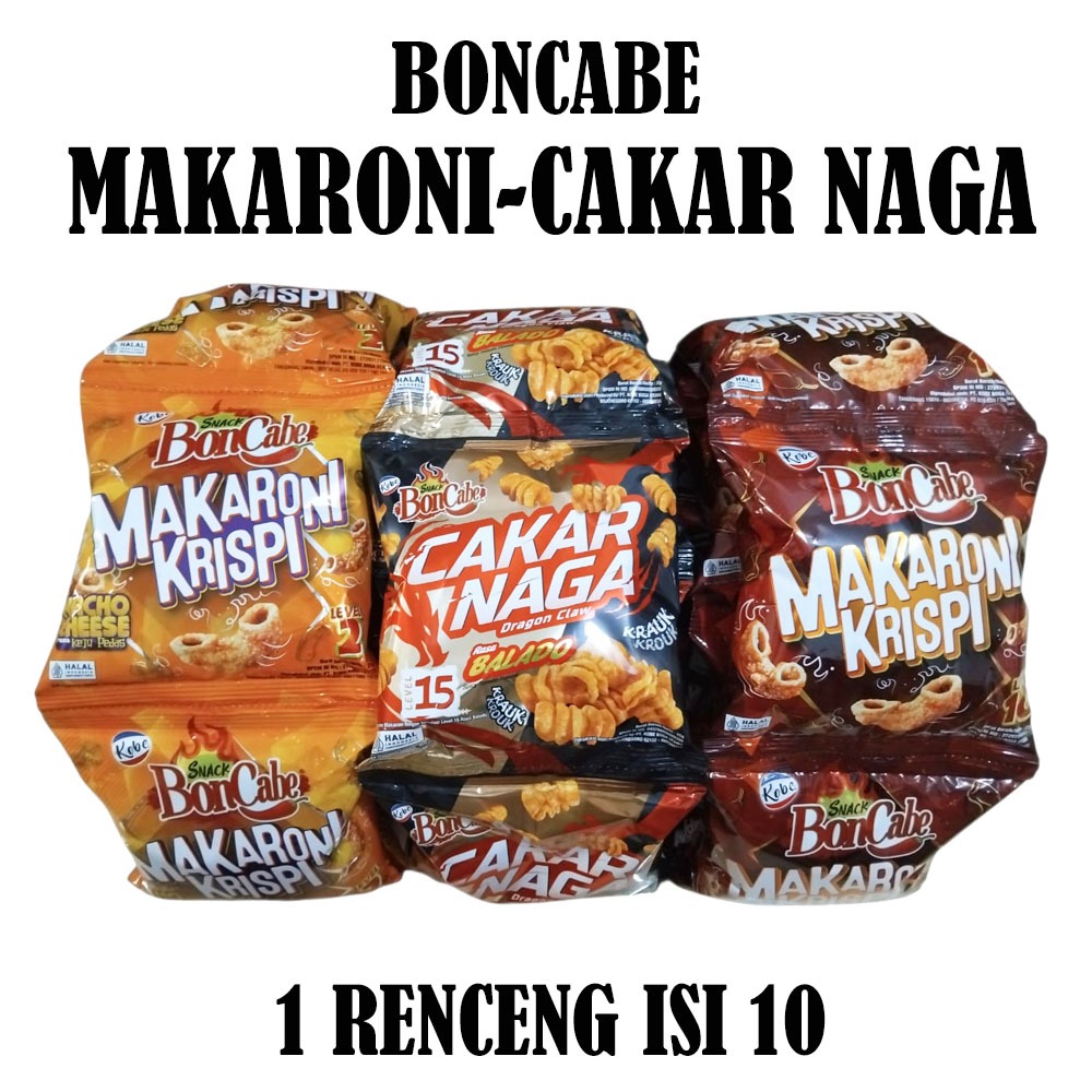 BONCABE MAKARONI KRISPI / CAKAR NAGA RENCENG ISI 10