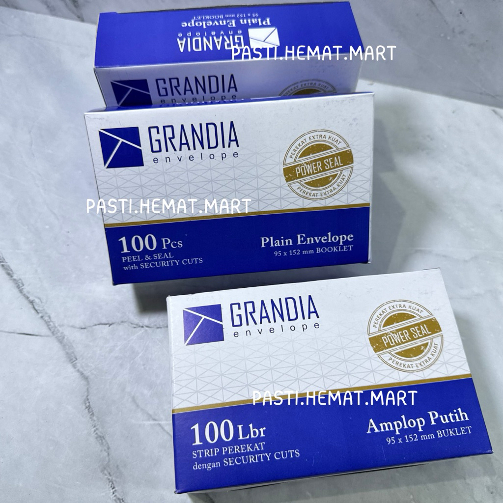 

|HEMAT| 1 Box Amplop Grandia Kecil | 100 Lembar