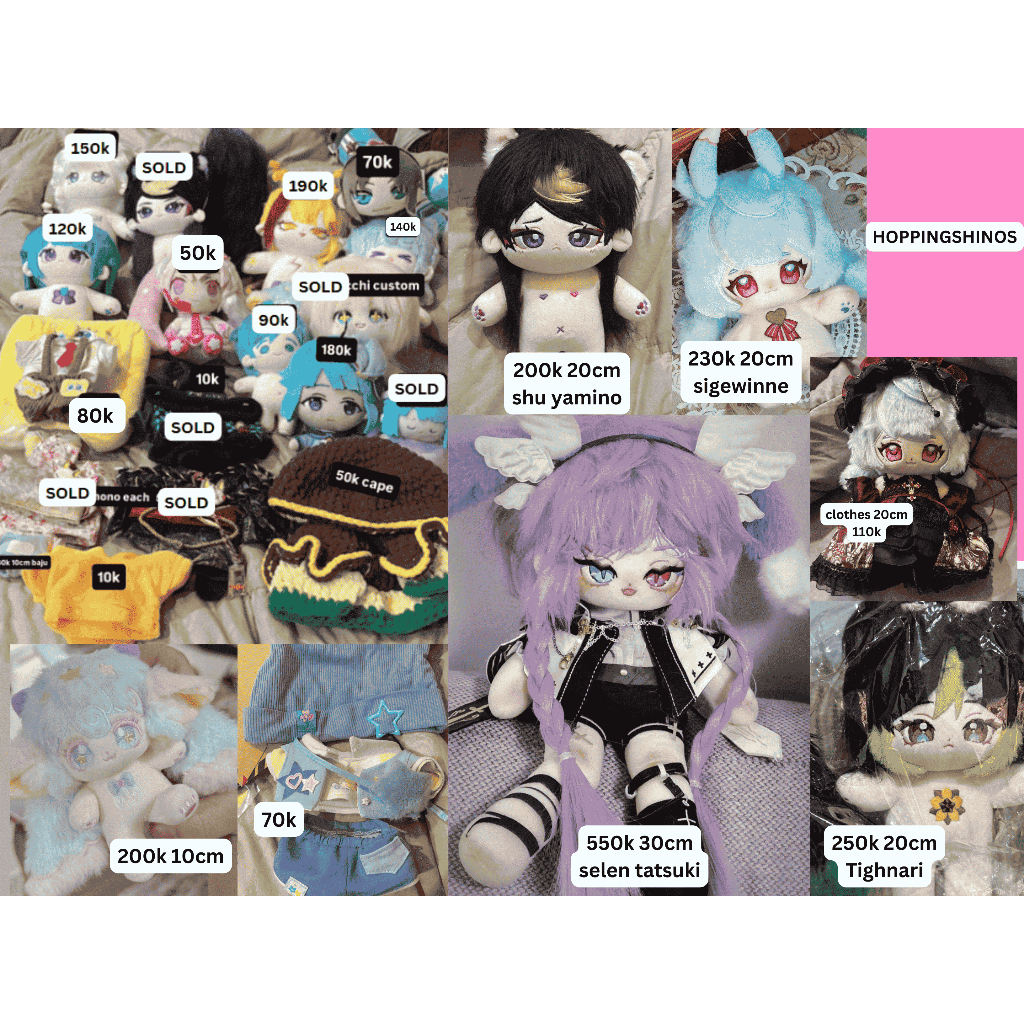 Various doll 30cm 20cm Clothes nijisanji part 1