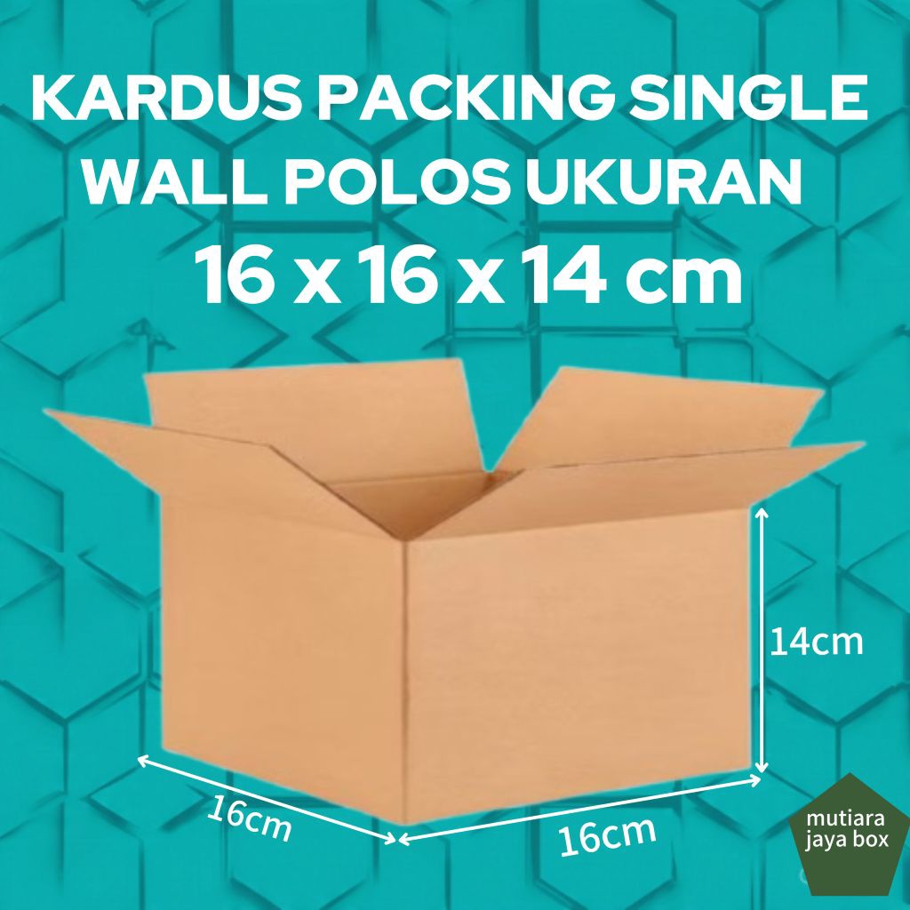 

KARDUS PACKING 16x16x14cm SINGLE WALL POLOS
