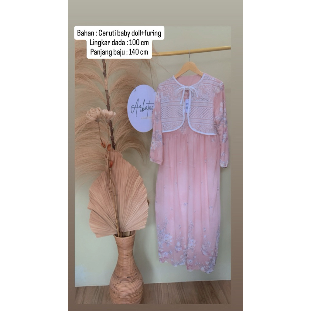 gamis rompi lucu Ceruti furing murah