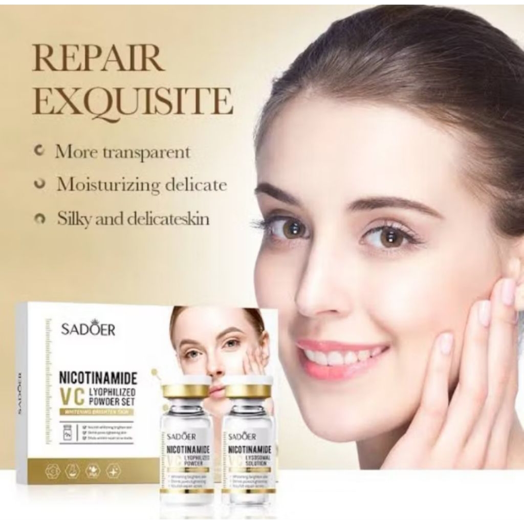 ORIGINAL 100% NIACINAMIDE SET POWDER BUBUK UNTUK JERAWAT & MENCERAHKAN