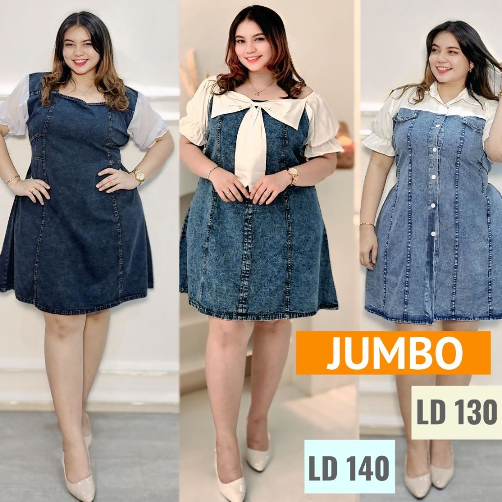 DRESS JUMBO XXL XXXL XXXXL LD 120 LD 130 LD 140