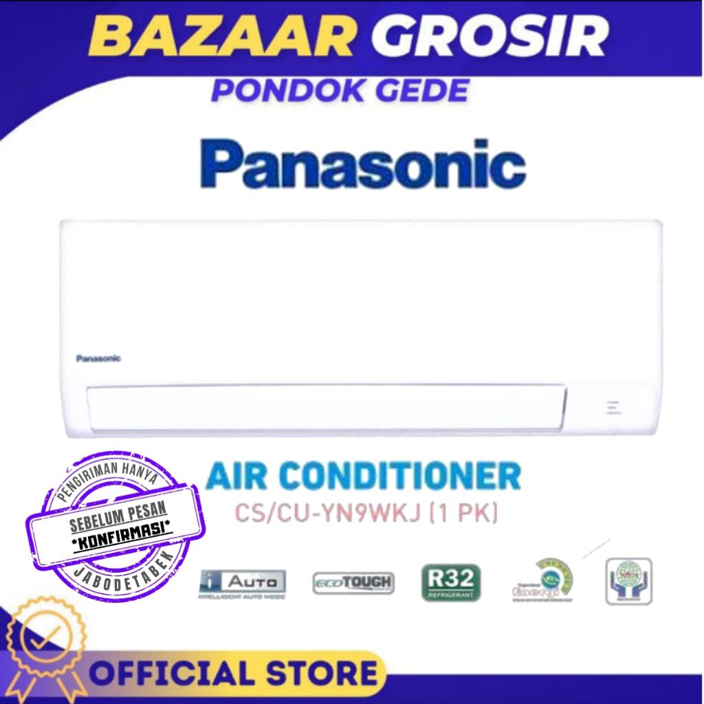 AC PANASONIC CS-YN9WKJ AC SPLIT 1PK STANDARD R32 CSYN9WKJ