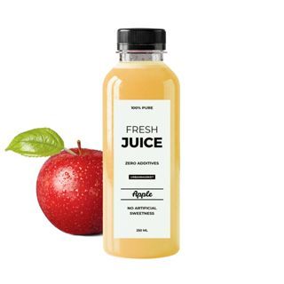 Jus Apel Segar Cold Pressed 250 ml – 100% Buah Asli, Murni Tanpa Gula Tambahan