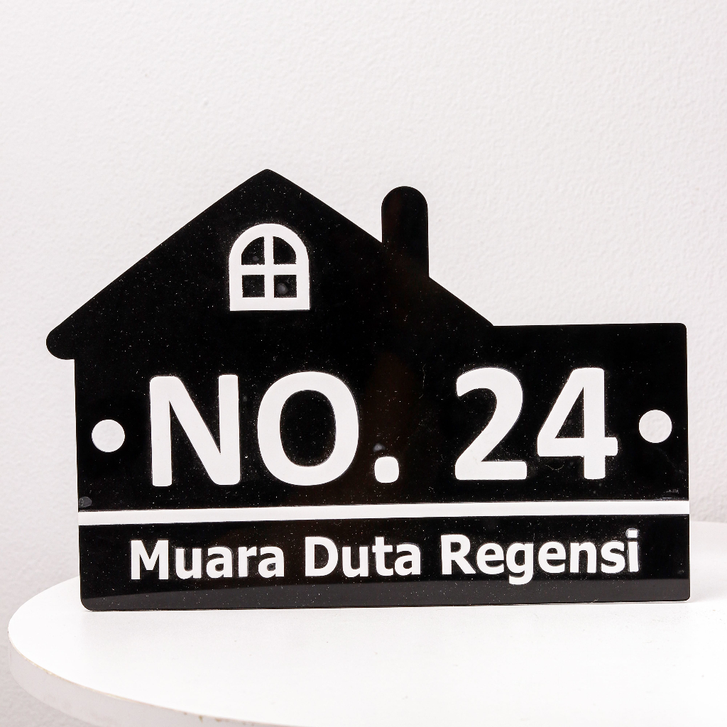

Papan nomor rumah bahan akrilik acrylic tebal mewah custom desain murah
