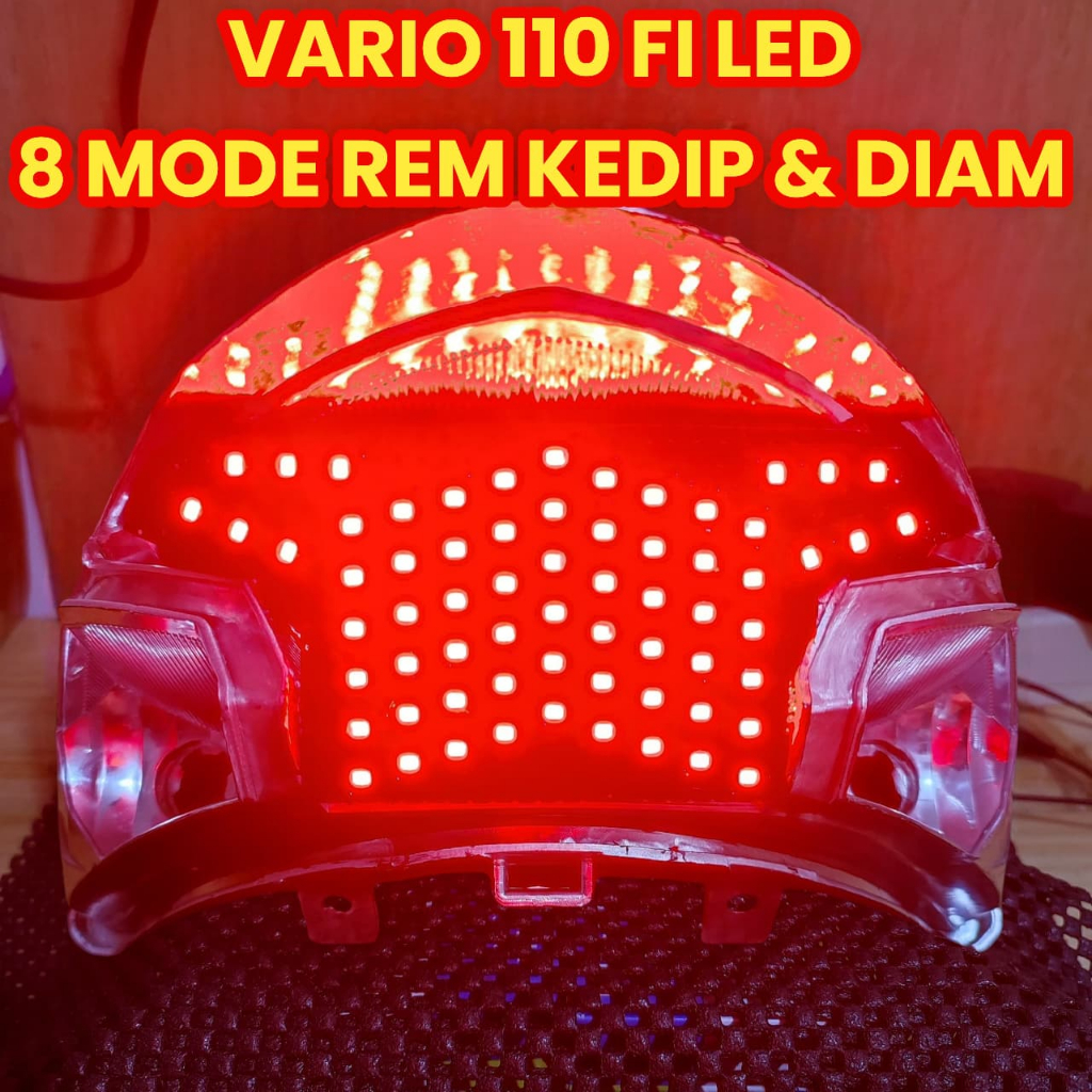 STOPLAMP RUNNING / LAMPU STOP RUNNING VARIO 110 FI LED 8 MODE AUTO TERANG