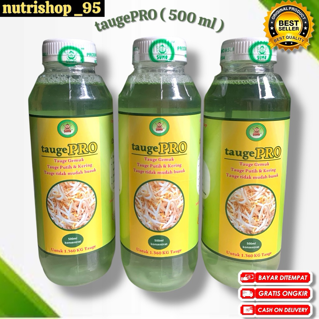 Pupuk TaugePRO ( 500 ml / ASLI  )                                    ( tauge putih bersih, tauge gem