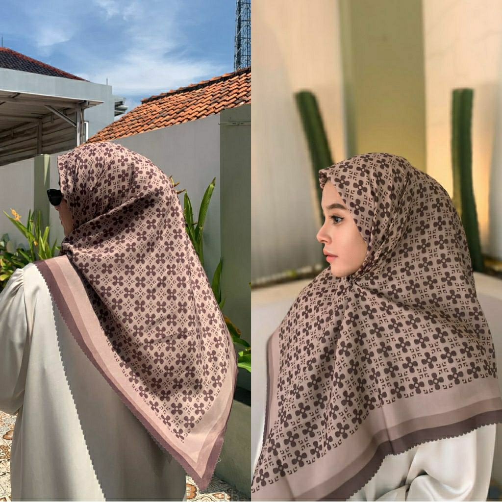 hijab segi empat syar,i jumbo motif voal UK 130x130 exklusif costume