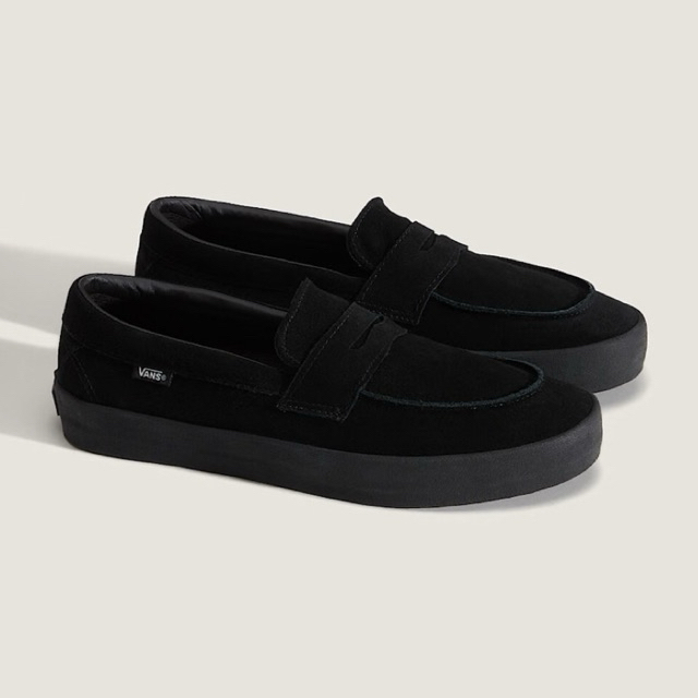 Vans Skate Loafer Suede Shoe - Black