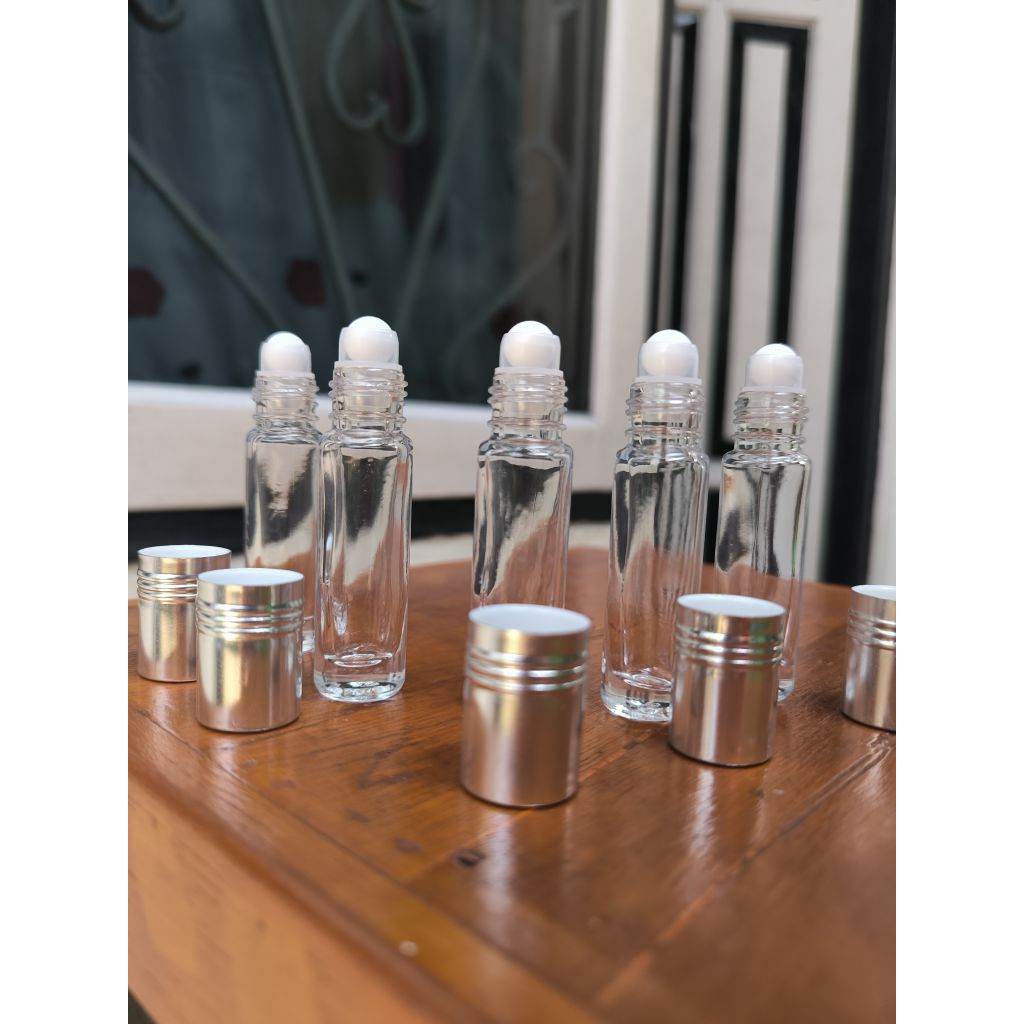 Botol roll on Al-Rehab 6ml + tutup silver