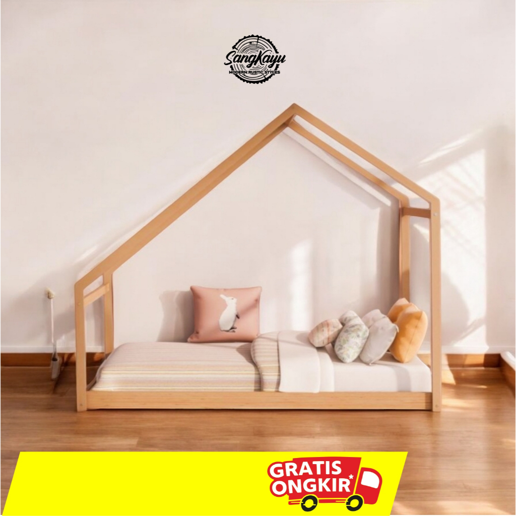 SangKayu Divan Anak Dipan Anak Tempat Tidur Anak Minimalis Kayu Ranjang Anak / Alas Kasur Kayu / Dip