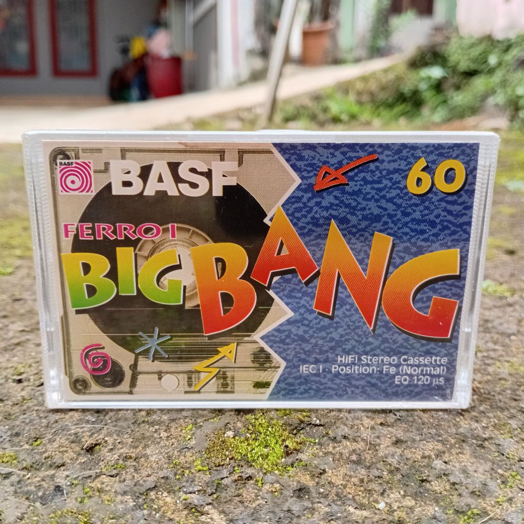 BASF Big Bang 60 Type I (1994) Blank Cassette Tape Made in Indonesia Nos Rare