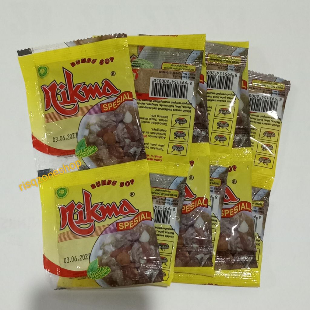 

Bumbu SOP NIKMA Spesial Bumbu Masak Tradisional 1 Renteng 12 X 5 gr