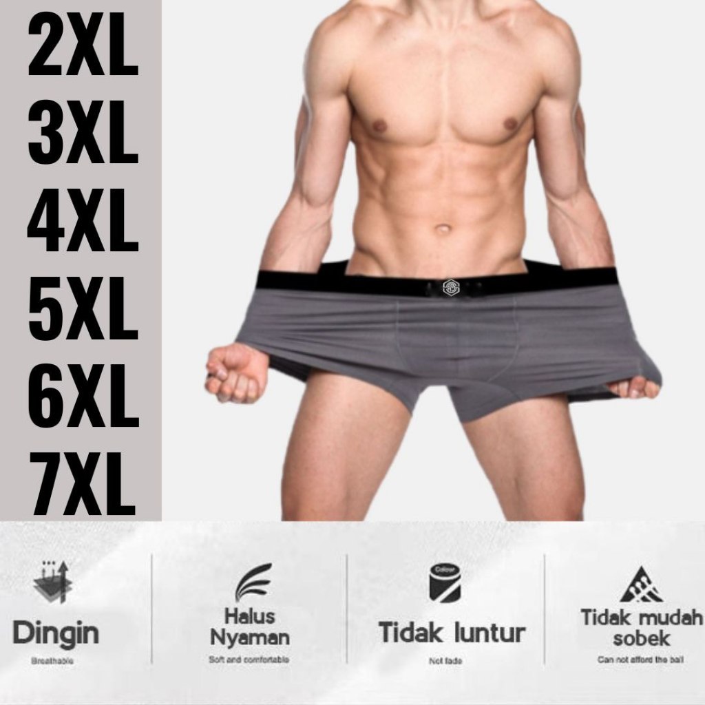 CELANA DALAM PRIA BOXER SIZE 2XL 3XL 4XL 5XL 6XL 7XL JUMBO MURAH BERKUALITAS / CELANA Dalam Pria Jum